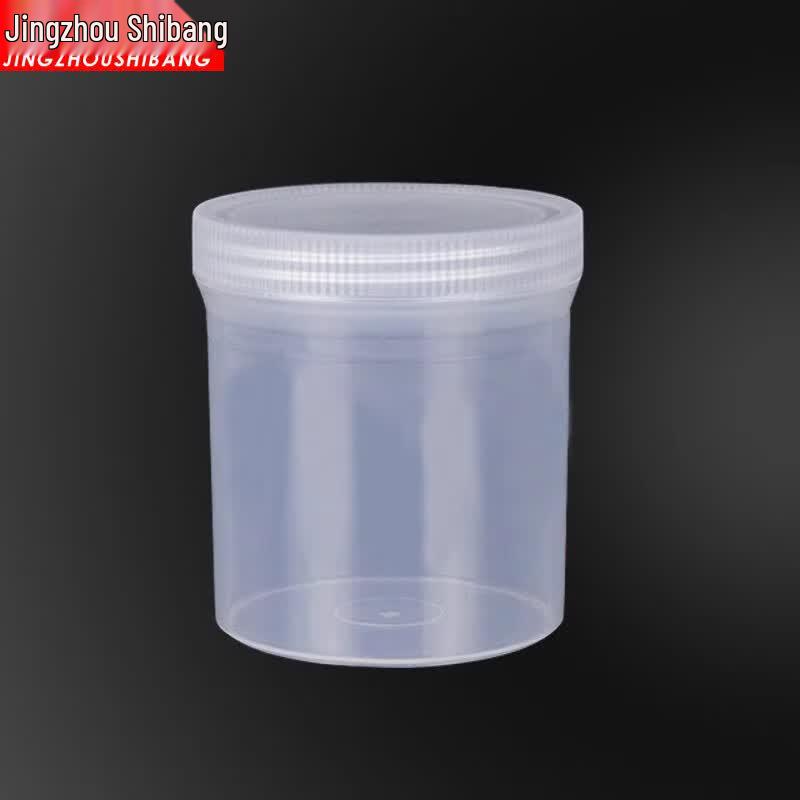 Transparent PP Plastic Straight-Body Sample Bottles (5-Pack)