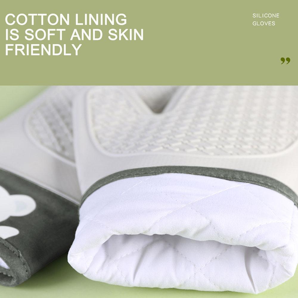 Silikon-Ofenhandschuhe, dicke Isolierung, rutschfeste Handschuhe, Mikrowellen-Verbrühschutz, Grill-Ofenhandschuhe, Topflappen, Küchen-Backwerkzeug
