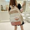 Japanese girl versatile high-value new large-capacity men's and women's small fresh ins durable multi-functional backpack