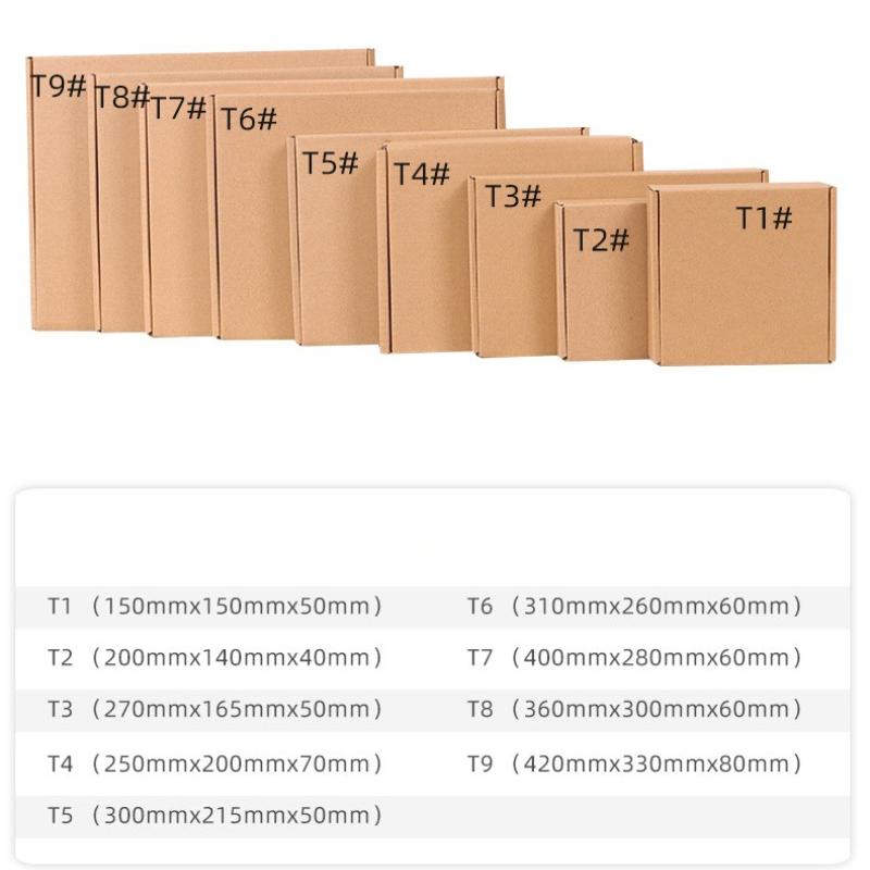 Three Layer Thickened Flat Airplane Box Clothing Packaging Boxs Kraft Paper Packaging Boxs Corrugated Box Mailers Brown Cardboard Shipping Case