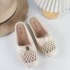 Women's Mules Flats Shoes Casual Closed Toe Backless Loafers Comfortable Slip-on Slides Footwear Summer Dressy Slippers Beach Walking Shoes for Women