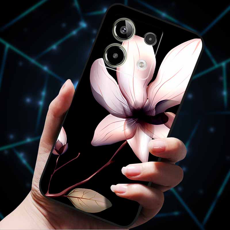 3D Flowers Emboss Fundas For Redmi Note 13 Case Note13Pro 5G Soft Silicone Phone Cases for Redmi Note 13 Pro Plus Back Cover Bag