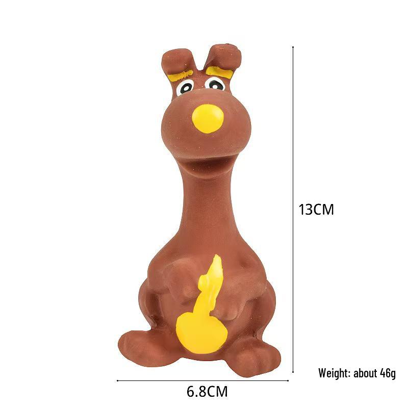 

14cm Grey Latex Squeaky Mouse Dog Toy for Teeth Cleaning 14cm High