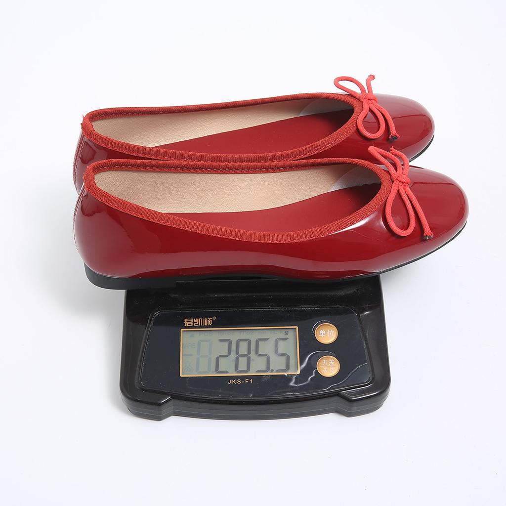 Flat bottom gentle evening shoes satin ballet single shoes retro round head blue bow temperament fairy shoes