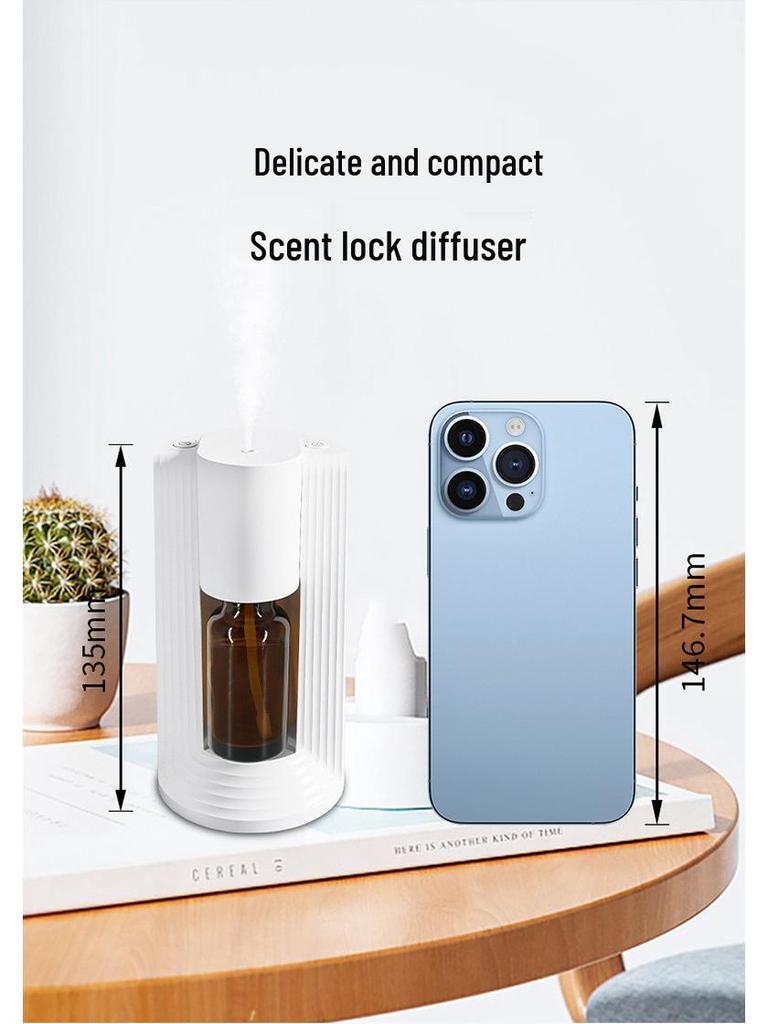 Smart Waterless Aromatherapy Essential Oil Diffuser for Home and Car - Silent, Cold, Automatic, and Portable