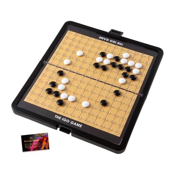 Go Go Board Set, Go Stones, Go Set, Go Board, Gomoku, Game Records, For Practice, For Beginners, Portable, Go Board, Go Bowl, Foldable, Portable, RC