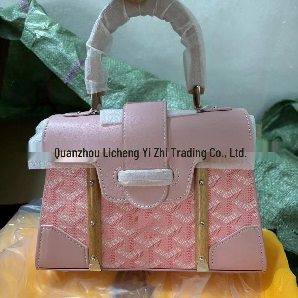 Retro Holzgriff Hundezahn Saigon Umhängetasche - Klassische kleine quadratische Schultertasche für Damen