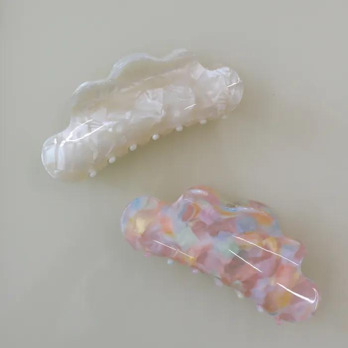 Big Wave Hair Claw - Ivory