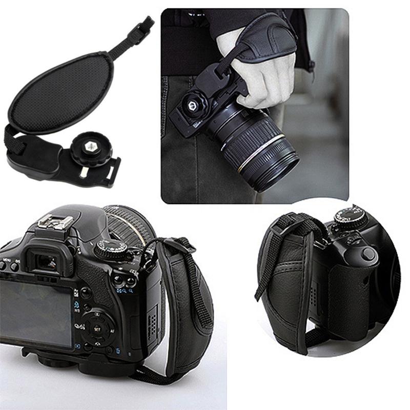 Camera Wrist Strap Pu Leather Mirrorless Camera Hand Grip Wrist Strap For Cameras For High Quality Black Pu Wrist Strap
