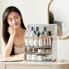 Good-looking Dustproof Desktop Storage Box Large Capacity Transparent Cosmetics Organizer Makeup Storage Case Home Use