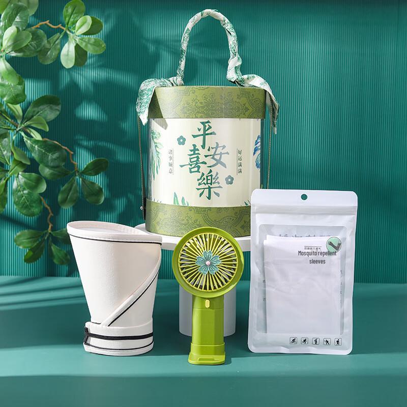 Portable Sun Hat & Fan Cooling Set