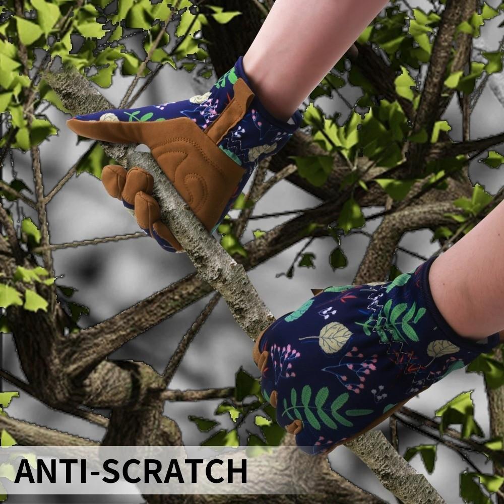 Microfiber Leather Gloves Anti-Tangle Thorn-Proof Gloves Women's Gloves Work Gloves  Planting