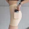 Női JógShorts Lélegző Nagyszerű Rugalmasság Zsebek Varrásmentes Magas Derék Fitness Has Kontroll Vékonyító Hölgy Nyári Rövidnadrág Női Ruházat