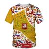 Russia Men's T-shirt Summer Casual Round Collar Russian Flag Short-sleeved Tops Tees Men Clothing Oversized T Shirts Streetwear