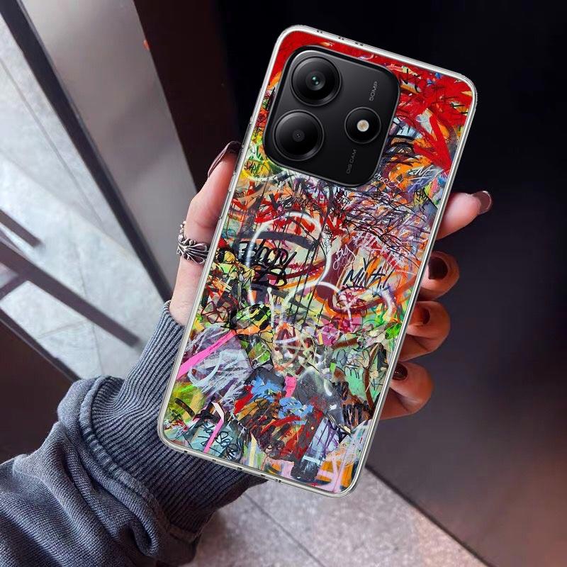 Graffiti Fashion Cool Phone Case For Xiaomi Redmi Note 15 14 14S 13 12S 12 Pro Plus 11S 11 10S 10 4G Cover 11E 11T 5G Print Fund