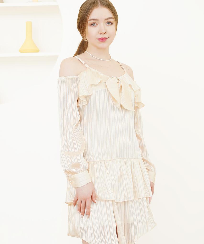CATTLINE Heart Ring Satin Dress