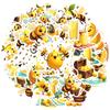 35pcs Cartoon Bee Stickers Playful Lemon Animal Stickers Stationery Stickers For Guitar DIY Bicycle Skateboard Laptop Luggage