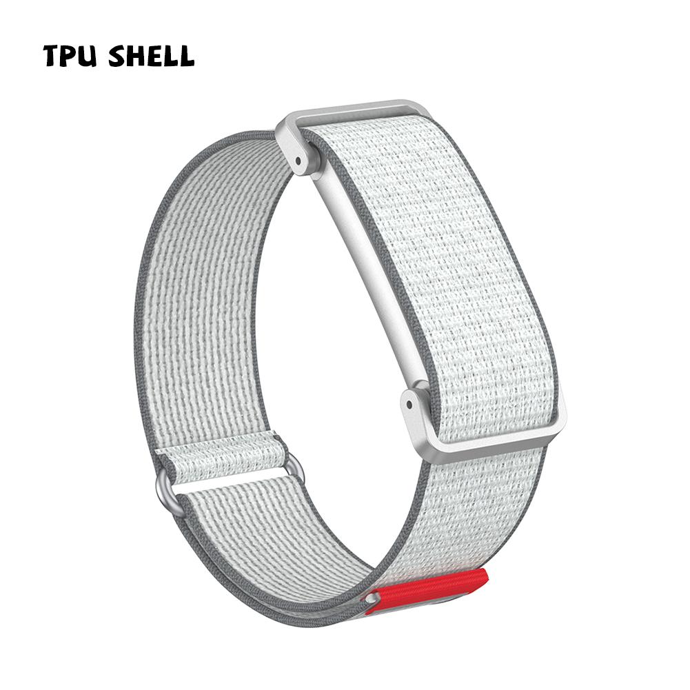 Premium Nylon Loop Strap+Metal Case for Google Fitbit Air Soft Breathable Wristband Replacement Sport Strap Fits for Fitbit Air