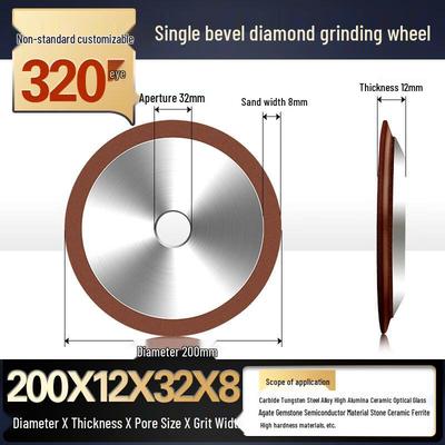Jun Ding Ying Single Bevel Diamond Grinding Wheel