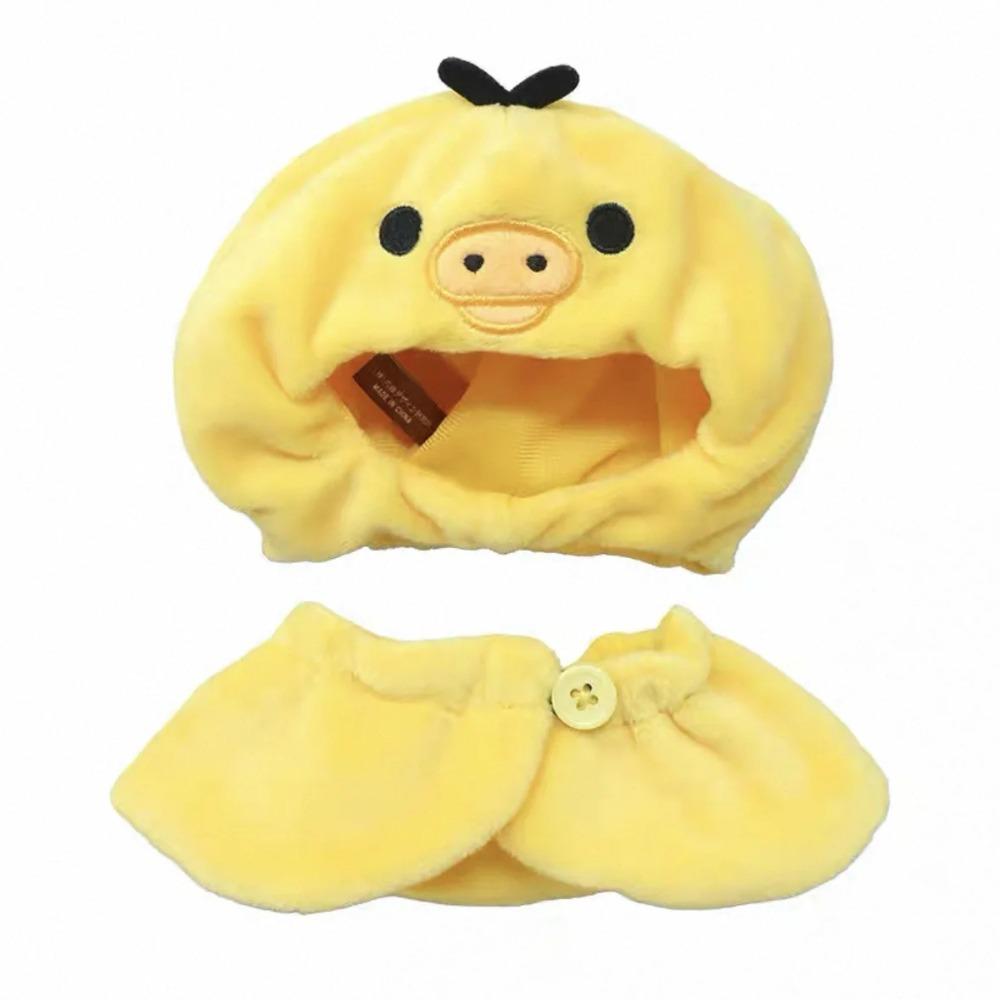 Kawai Orso Autoironico Rilakkuma Vestiti per Bambola di Cotone da 10 cm Set Carino con Mantellina e Cappellino Accessorio per Bambola Mantello Intercambiabile