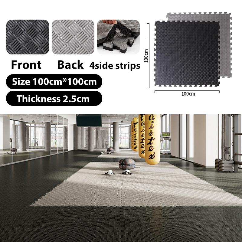 (Wholesale Offer)EVA Rubber Mat Foam Floor Mat 1M*1M*2.5CM Puzzle Yoga Fitness Floor Creeping Foam 1 pcs