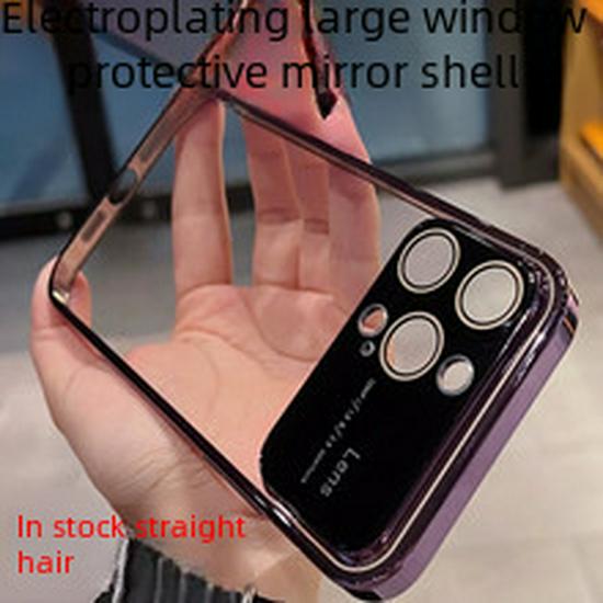 "iPhone 16 Pro Max Frosted Case with Magnetic Metal Bracket for Apple 15"