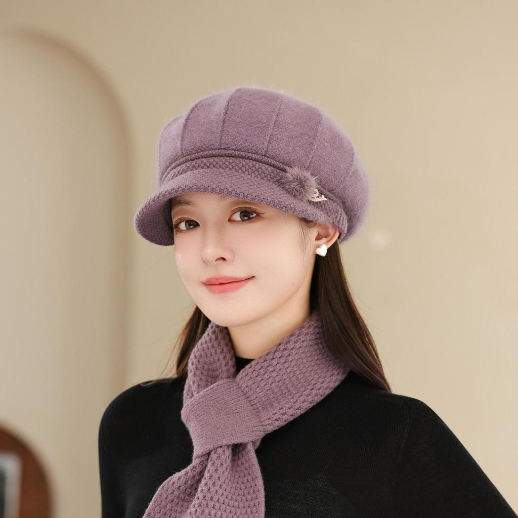 Baseball Caps for Mom and Grandma with Fleece  Cycling Warm and Cold Proof Woolen Caps for Middle Aged and Elderly People  Hats for Women In Winter