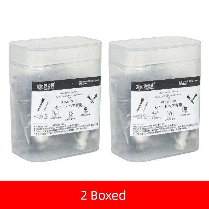 304 Stainless Steel Non-Rust Steel Clip Perm Clamp Steel Frame Ironing Clip Men Hair Locating Clip Small Steel Nail Hair