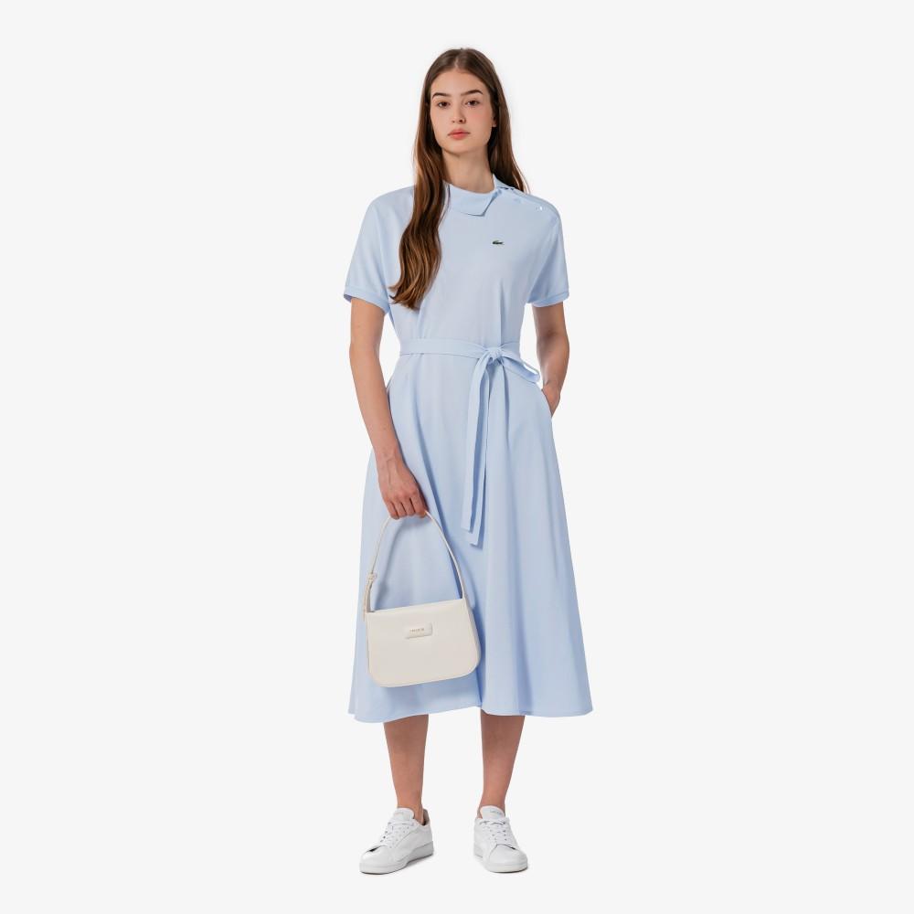 [lacoste] Women's Diagonal Placket Polo Dress EF508E-56GJ2G