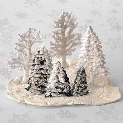 KUXSE Christmas Tree Silicone Mold Fondant Mold Cake Decorating Tools Chocolate Gumpaste Mold