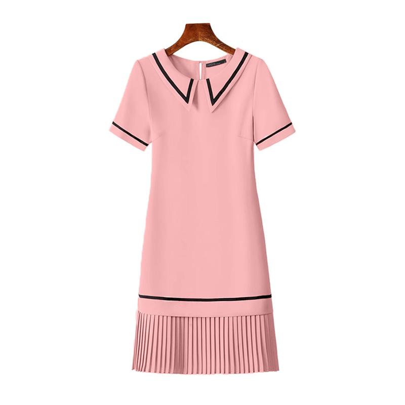 ZANZEA Women Casual Doll Collar Loose Summer Short Sleeve Dress