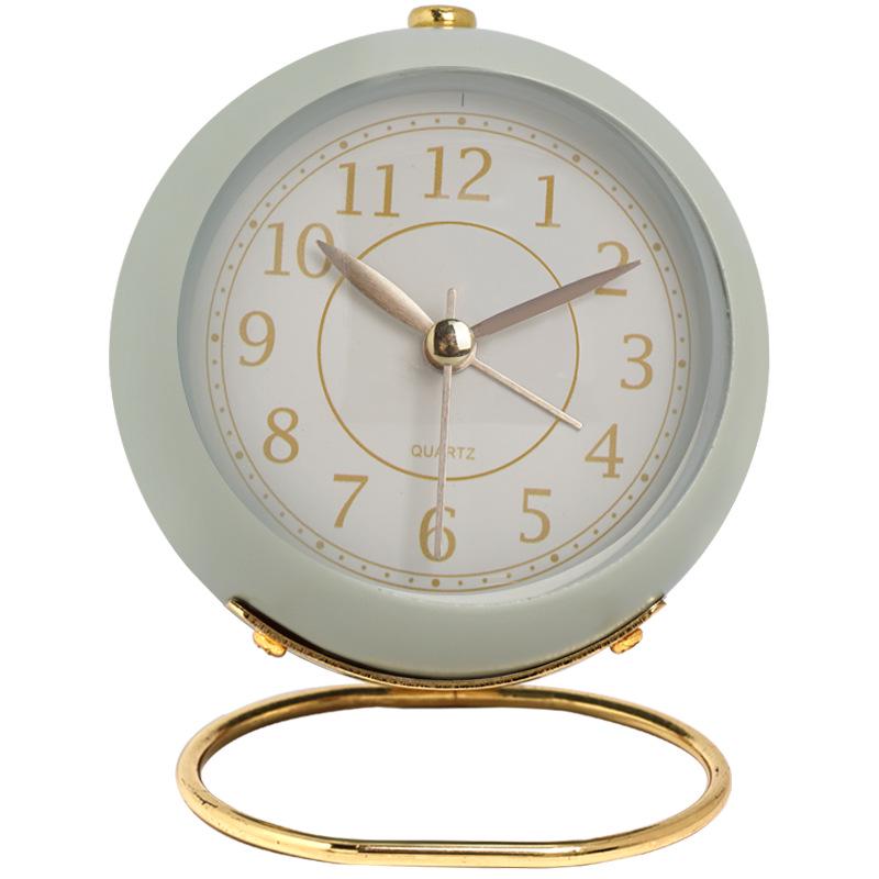 Silent European Quartz Luminous Clock for Kids - Creative Metal Design for Living Room, Bedroom, or Study