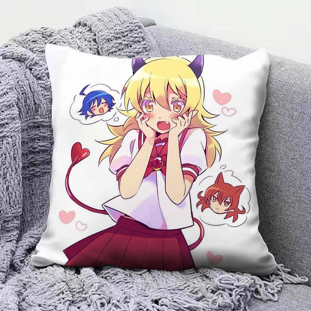 Welcome to Demon School Irumakun Anime Home Sofa Cushion Covers and Aecorative Custom Pillow Covers