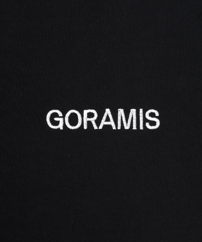 GORAMIS Logo Embroidered Short Sleeve T-Shirt [Black]