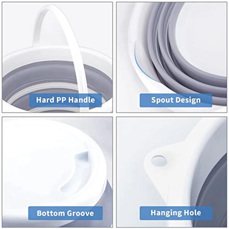 1 balení skládací kbelíky 10 l 2,6 galonový čisticí kbelík kbelík na mop skládací skládací přenosné malé plastové vodní zásoby