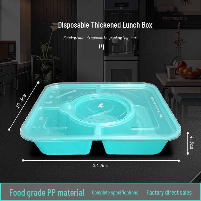 Disposable 3+1 Compartment Lunch Box