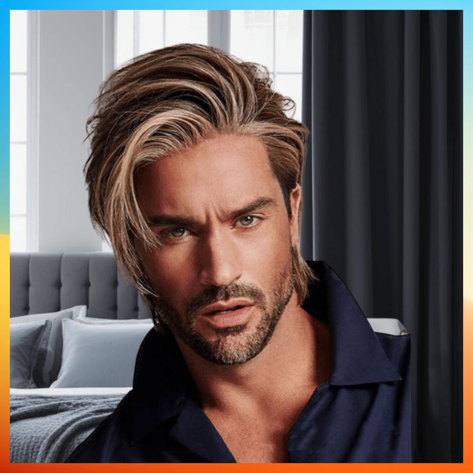 2025 European Fashion Short Straight Wig For Men HW750