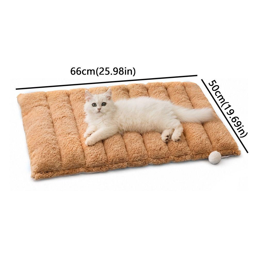 Plush Warm 2 in 1 Cat Tunnel Bed Thickened Cat Hide Tunnel Cushion Play Rest Cat Mat Daily Use