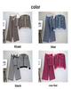 Women's Autumn/Winter Jacquard Knit Cardigan, Vest, and Wide-Leg Pants Set