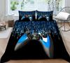 Player Bedding Microfiber Fabric Game Machine Printed Quilt Cover and Pillowcase Are Suitable for Home Decoration of Boys and Men's Game Lovers' Rooms