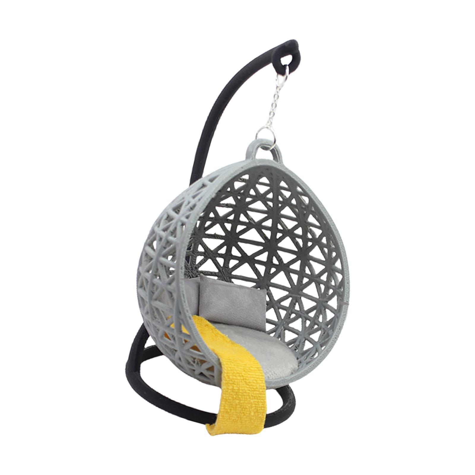 

Корзина для стула для кукольных домиков Качели Подвесная Миниатюрная Мебель Ролевые Игры для Детей Модель Мебели Для Кукольного Дома A