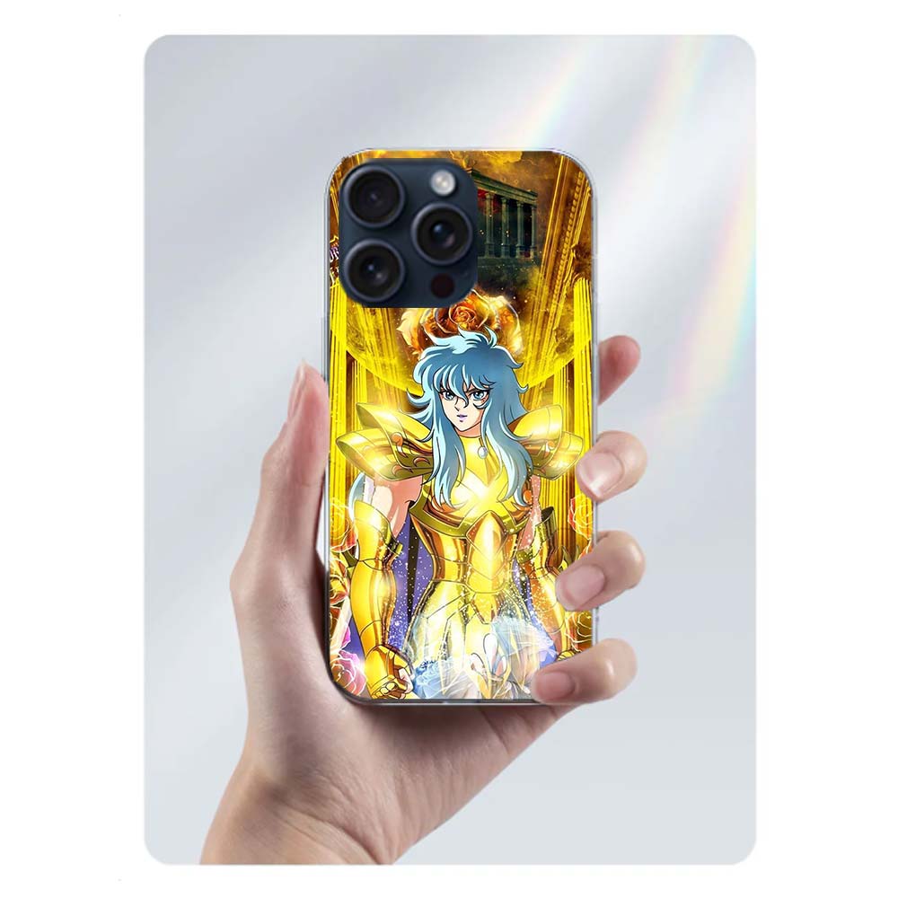 Saint Seiya Knights Of The Zodiac Clear Phone Case For Iphone 17 Air 16 Pro Max 15 Pro 14 Plus 17E 16E 11 13 12 Mini Cover Cases