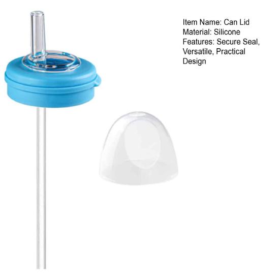 Soda Can Lids with Straw Tight Seal Reusable Can Covers BPA-Free Can Cap