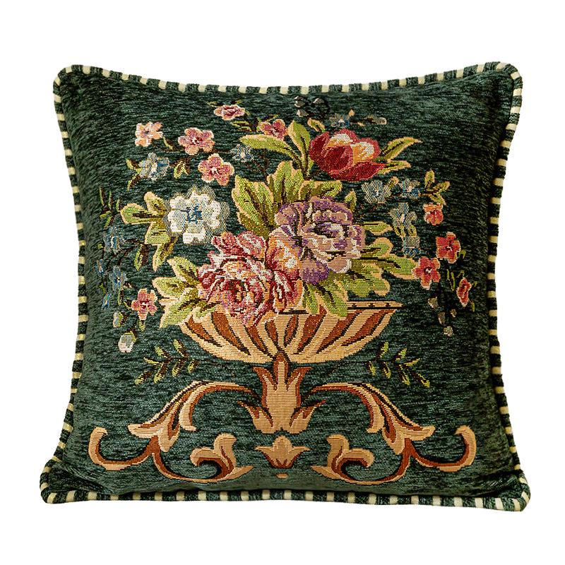 European Chenille Jacquard Sofa Cushion Cover for Home or Office