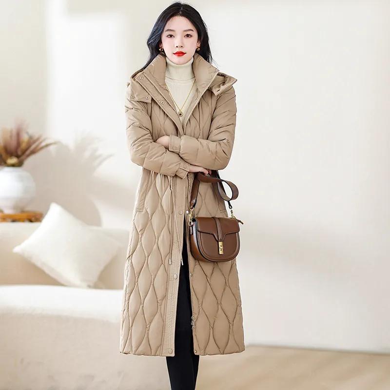 Autumn and Winter Loose Fat Mother Warm Cotton-padded Jacket Vest Down Cotton-padded Jacket Mid-length Jacket Women