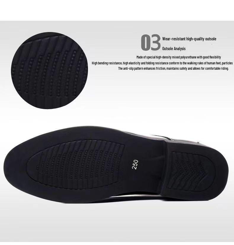 Men's Large British Style Shiny Leather Shoes: Casual, Formal, Wedding & Everyday Wear