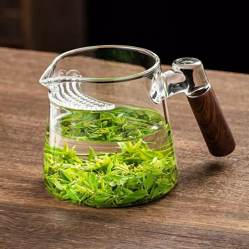 450ml 600ML Brewing Green Tea Glass Teapot with Crescent Scented Tea Filter Glass Tea Pot Kungfu Tea Maker