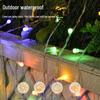 Solar Color-Changing LED Starry String Lights - Waterproof Popcorn Fairy Lights for Camping and Outdoor Tent Decor