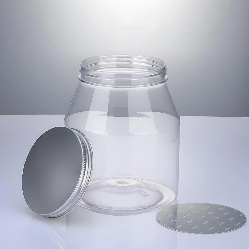 900 ml durchsichtige Vorratsgläser mit weiter Öffnung für Tierfutter, luftdichte Deckel für Nüsse, Süßigkeiten, Snacks, Speisekammer-Organisation