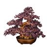 Amethyst Money Tree Ornament: Purple Wealth-Attracting Home Decor Gift